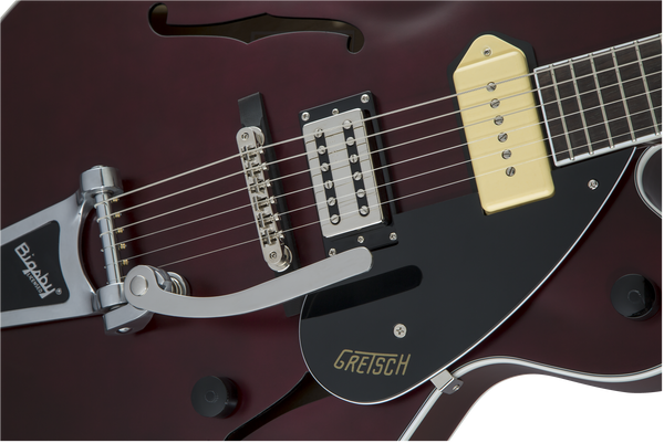 Gretsch G2420T-P90 Limited Edition Streamliner Hollow Body P90 with Bigsby Rosewood Fingerboard Midnight Wine Satin
