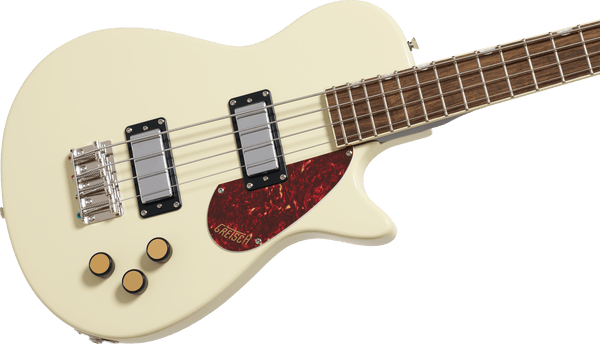 Gretsch Streamliner Jet Club Bass Single-Cut Laurel Fingerboard Vintage White