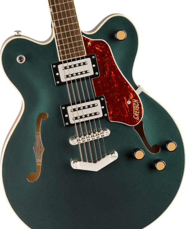 Gretsch G2622 Streamliner Center Block Double-Cut with V-Stoptail Laurel Fingerboard Broad’Tron BT-3S Pickups Cadillac Green