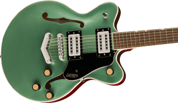 Gretsch G2655 Streamliner Center Block Jr. Double-Cut with V-Stoptail Laurel Fingerboard Steel Olive
