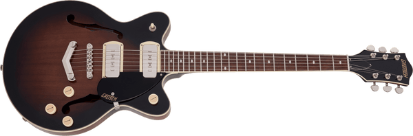 Gretsch G2655-P90 Streamliner Center Block Jr. Double-Cut P90 with V-Stoptail Laurel Fingerboard Brownstone