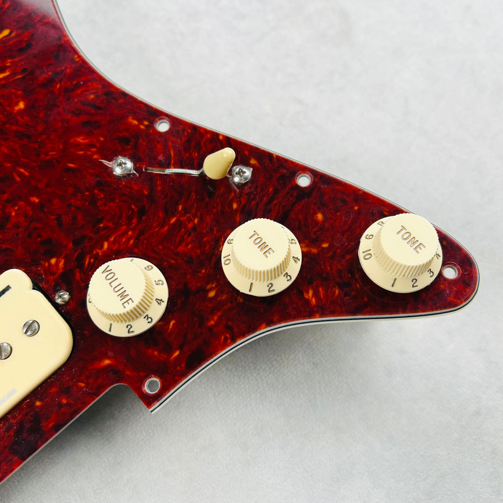 920D Pre-Wired Pickguard HSH Seymour Duncan P-Rails 2014 - Tortoise - 4