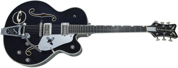 Gretsch G6136T-CSTRR Custom Shop Rich Robinson "Magpie" with Bigsby Ebony Fingerboard Raven's Breast Blue Relic