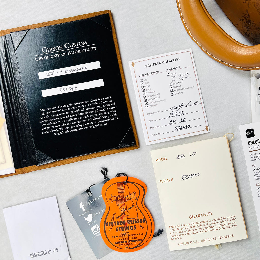 Gibson Custom Shop 1958 Les Paul Reissue Figured Single Pickup VOS 2023 - Dirty Lemonburst - 21