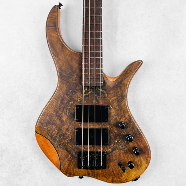 AC Guitars Krell 4/34 Turkish Walnut 4-String Bass 2025 - Satin Natural - 1