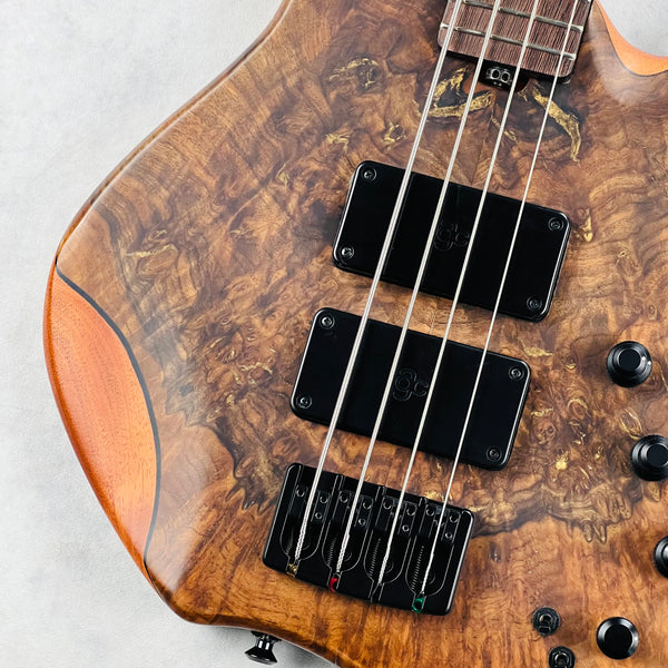 AC Guitars Krell 4/34 Turkish Walnut 4-String Bass 2025 - Satin Natural - 4