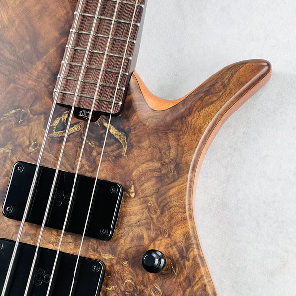 AC Guitars Krell 4/34 Turkish Walnut 4-String Bass 2025 - Satin Natural - 6