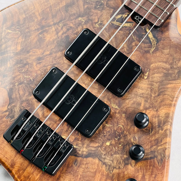 AC Guitars Krell 4/34 Turkish Walnut 4-String Bass 2025 - Satin Natural - 7