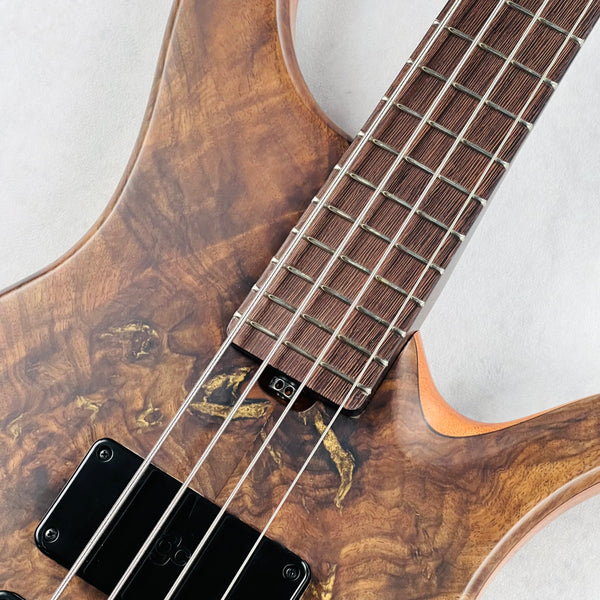 AC Guitars Krell 4/34 Turkish Walnut 4-String Bass 2025 - Satin Natural - 8
