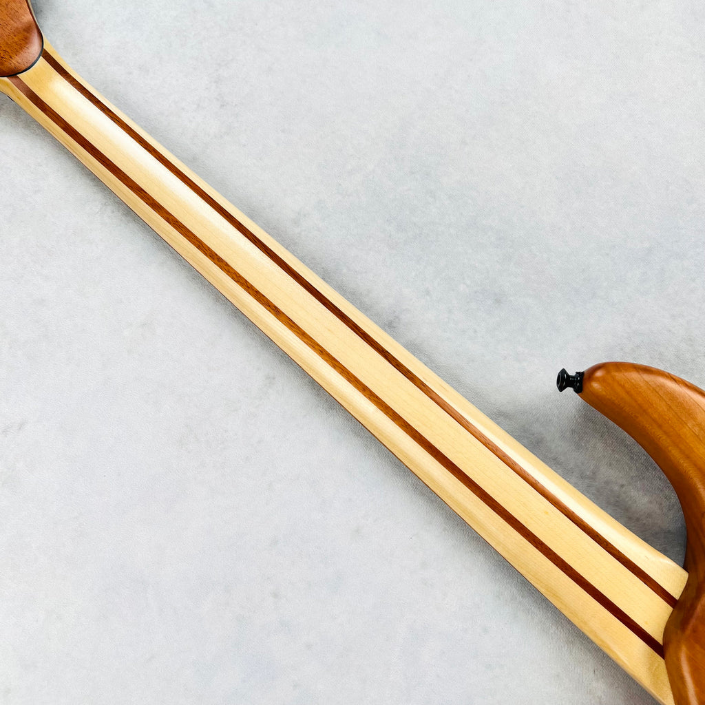 AC Guitars RetroB 5/34 ART Maple Burl NAMM 2025 5-String Bass - Satin Natural - 14