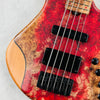 AC Guitars RetroB 5/34 ART Maple Burl NAMM 2025 5-String Bass - Satin Natural - 4