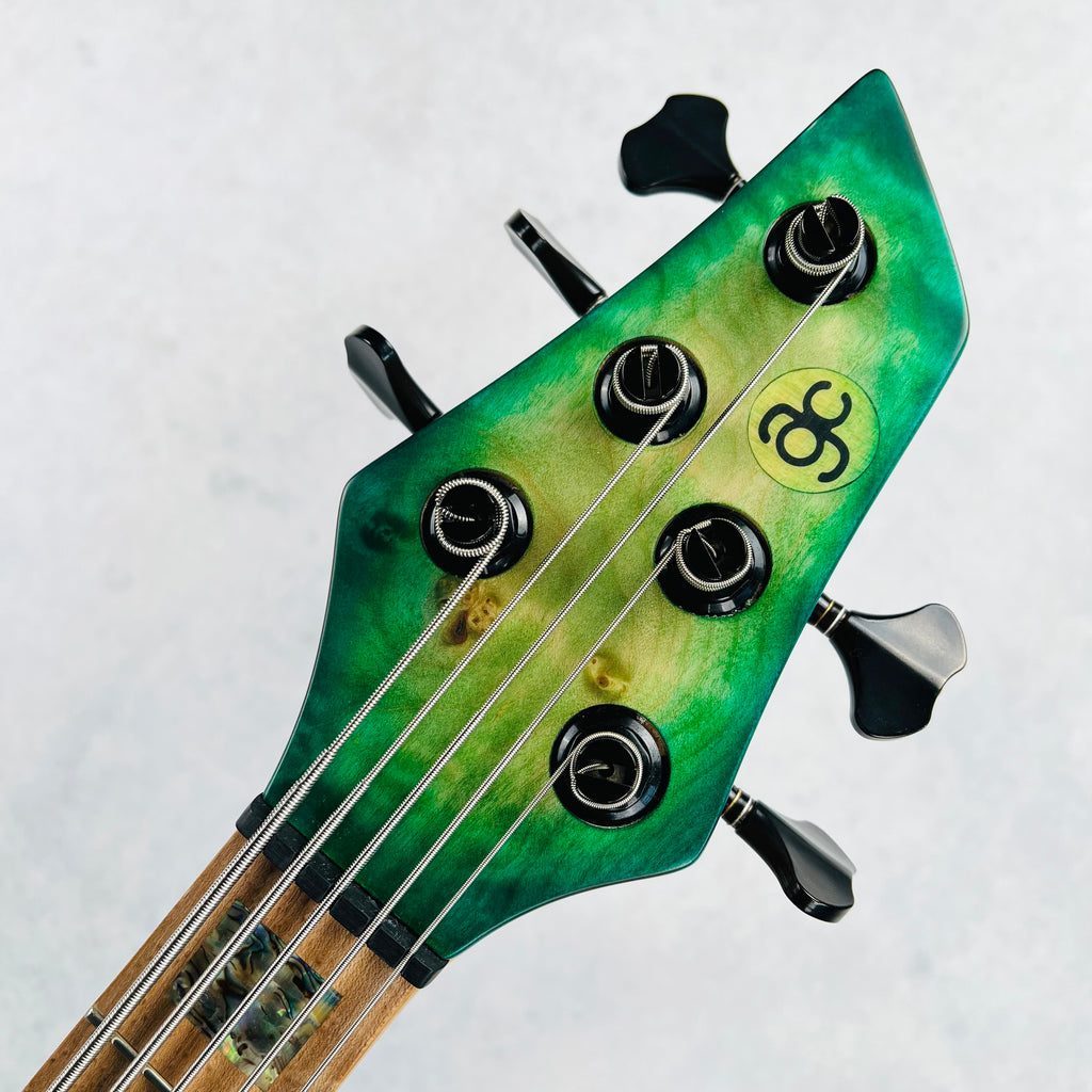 AC Guitars RetroB 5/35 Custom Figured Maple 5-String 2025 - Green Burst - 12