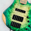 AC Guitars RetroB 5/35 Custom Figured Maple 5-String 2025 - Green Burst - 7