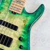 AC Guitars RetroB 5/35 Custom Figured Maple 5-String 2025 - Green Burst - 9
