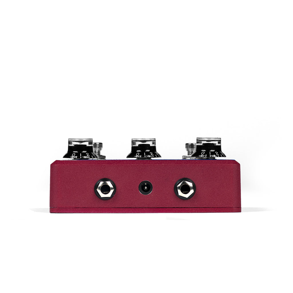Aclam The Woman Tone Pedal - Purple / Woman Graphic - Input / Output Jacks