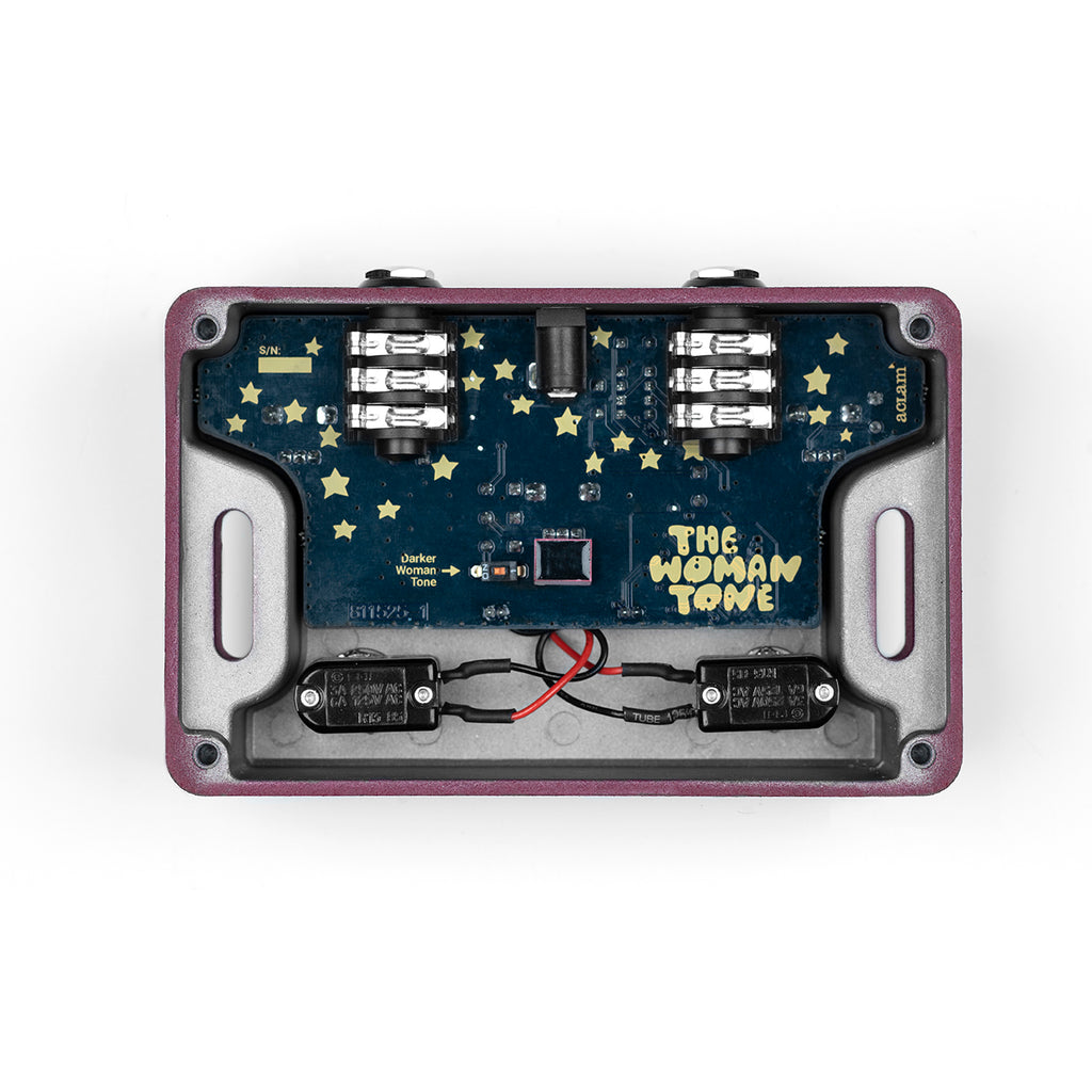 Aclam The Woman Tone Pedal - Purple / Woman Graphic - Internals
