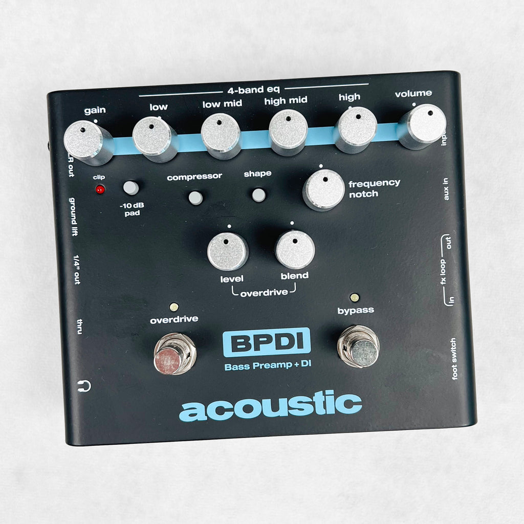 Acoustic BPDI Bass Preamp and Direct Box 2020s - Black - 1