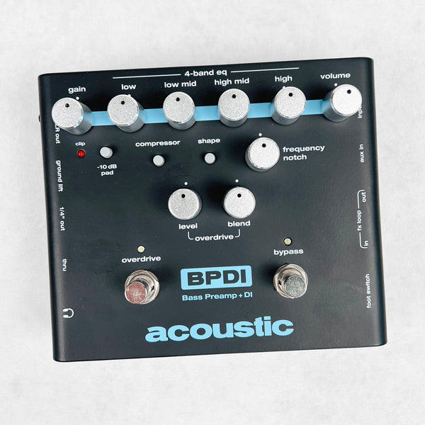Acoustic BPDI Bass Preamp and Direct Box 2020s - Black - 1