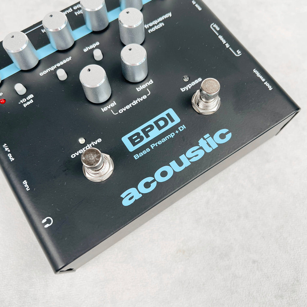 Acoustic BPDI Bass Preamp and Direct Box 2020s - Black - 3