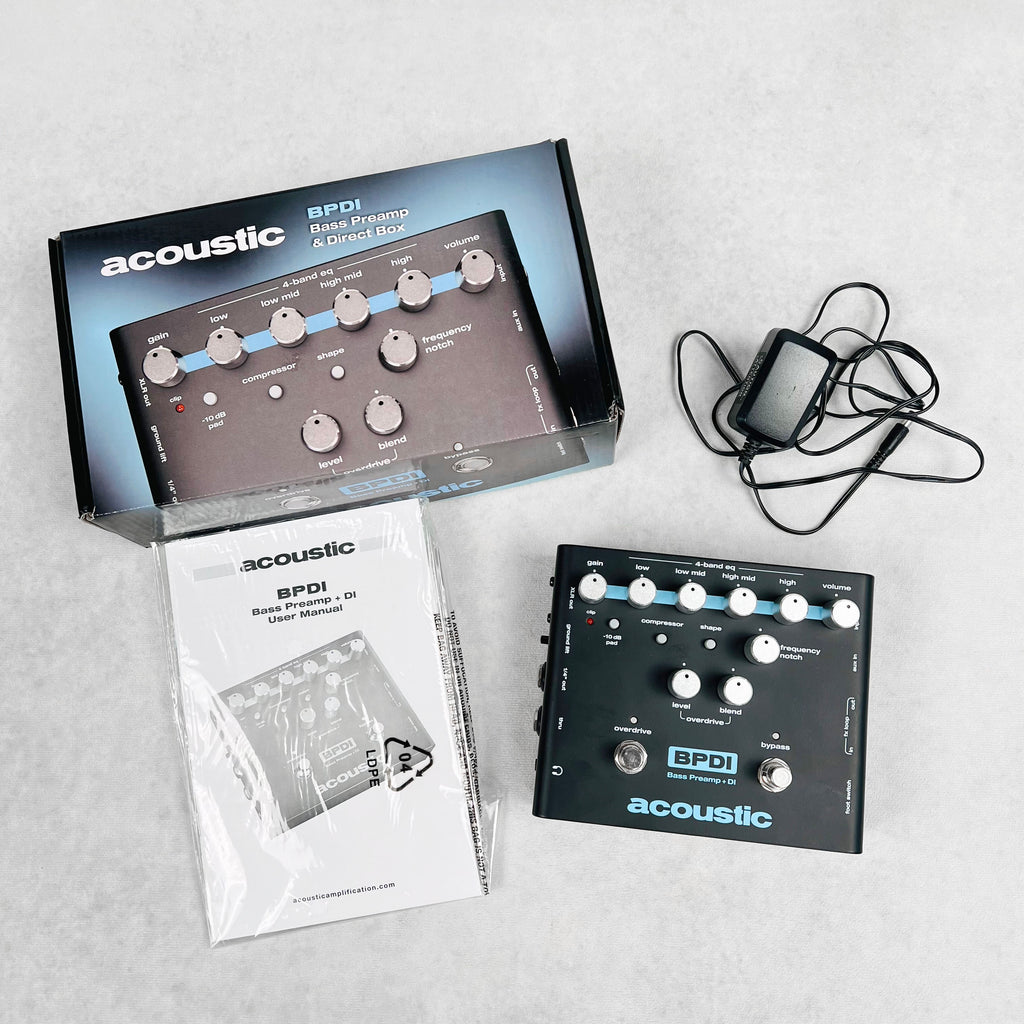 Acoustic BPDI Bass Preamp and Direct Box 2020s - Black - 8