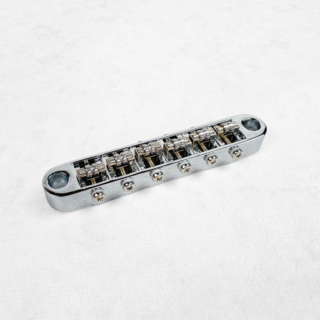 Allparts Nashville Tune-o-matic Style Roller Bridge - Chrome - 1