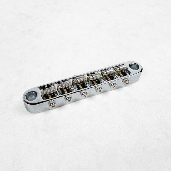 Allparts Nashville Tune-o-matic Style Roller Bridge - Chrome - 1