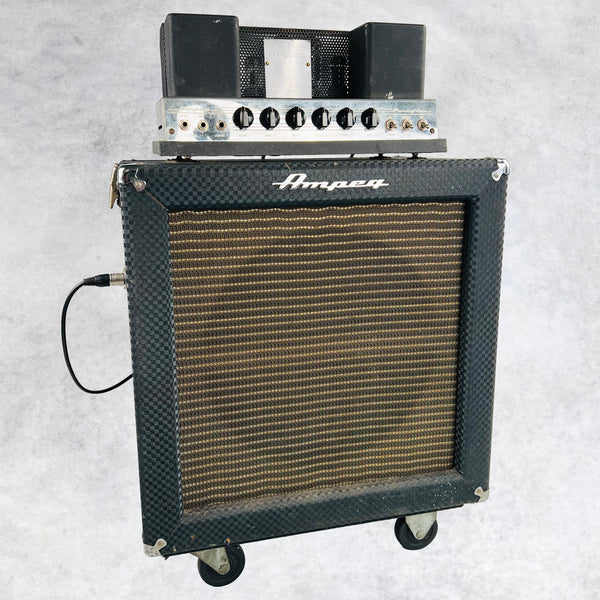 Ampeg B-15N 1x15" Flip Top Bass Combo Amplifier 1965 - Navy - 1