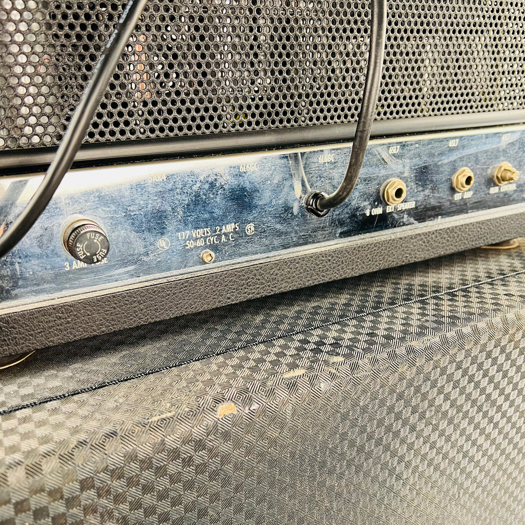 Ampeg B-15N 1x15" Flip Top Bass Combo Amplifier 1966 - Navy - 16
