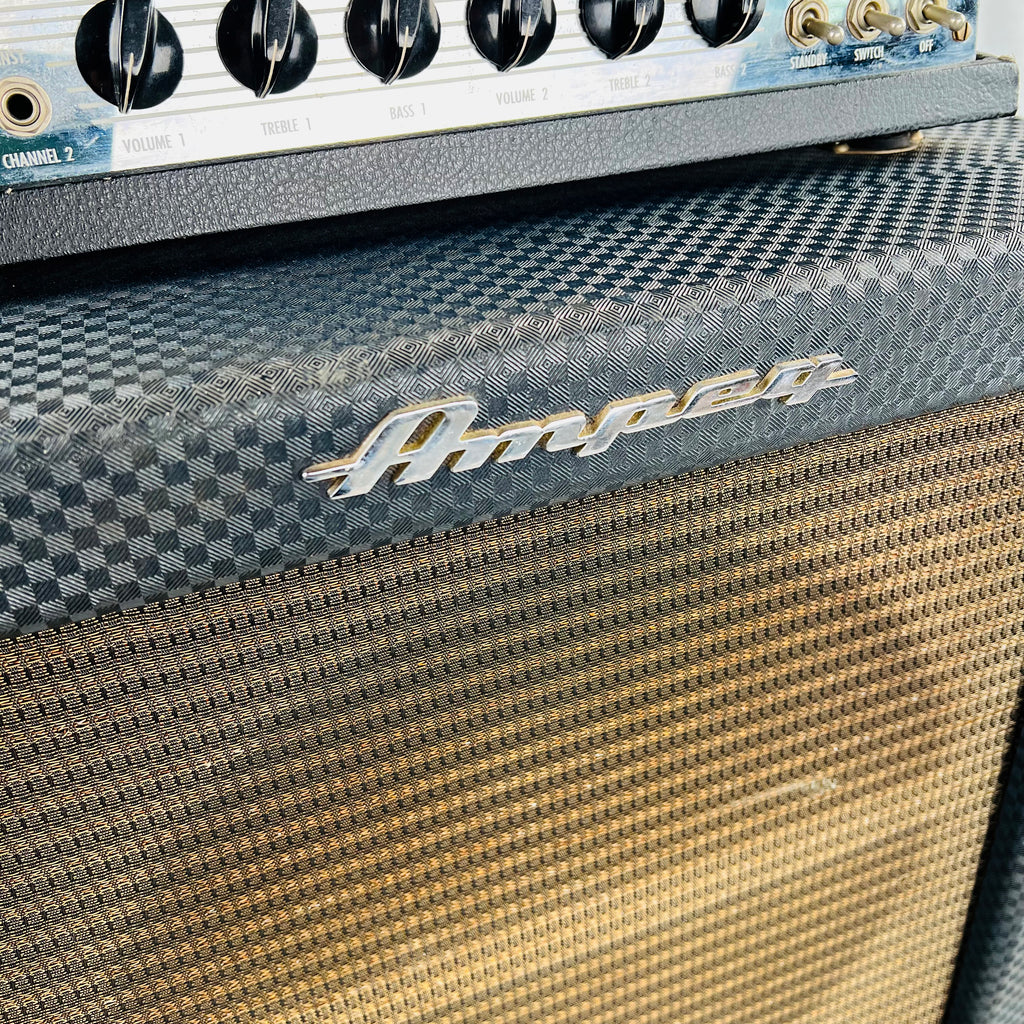 Ampeg B-15N 1x15" Flip Top Bass Combo Amplifier 1966 - Navy - 6