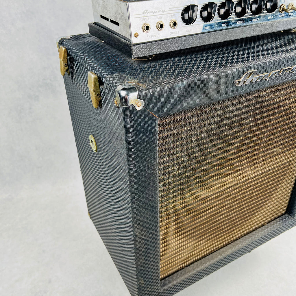 Ampeg B-15N 1x15" Flip Top Bass Combo Amplifier 1966 - Navy - 7