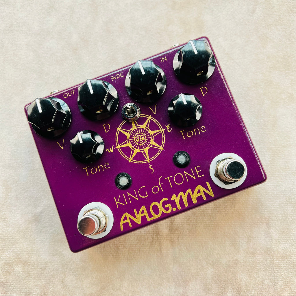 Analogman King of Tone V4 with Red Side High Gain Option and Mode Toggle Switch 2022 - Graphic - 1