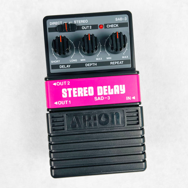 Arion SAD-3 Stereo Delay Pedal 2010s - Black - 1