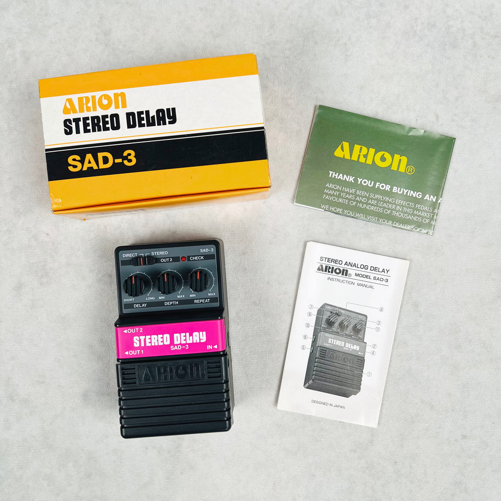 Arion SAD-3 Stereo Delay Pedal 2010s - Black - 7