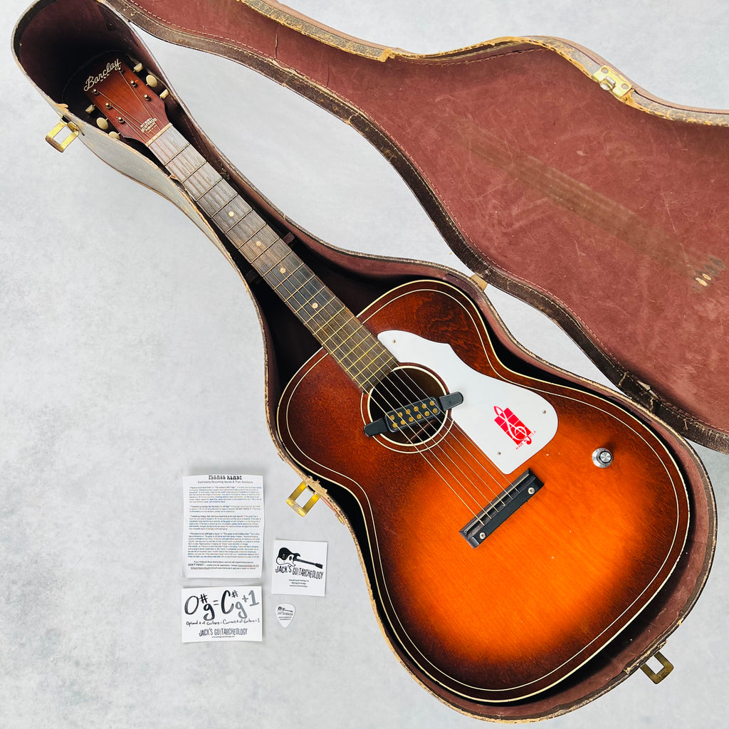Barclay USA Harmony H-615 w/ Goldfoil Pickup Jack's Guitarcheology 1960s - Sunburst - 24