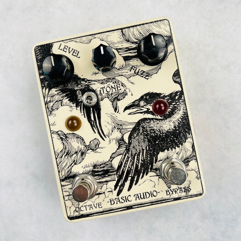 Basic Audio Custom Octave Fuzz Foxx Tone Machine Clone - Ivory with Graphic - 1