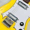 Vintage Batwing Electric Guitar Unbranded Made In Japan 1960s - Yellow - 6