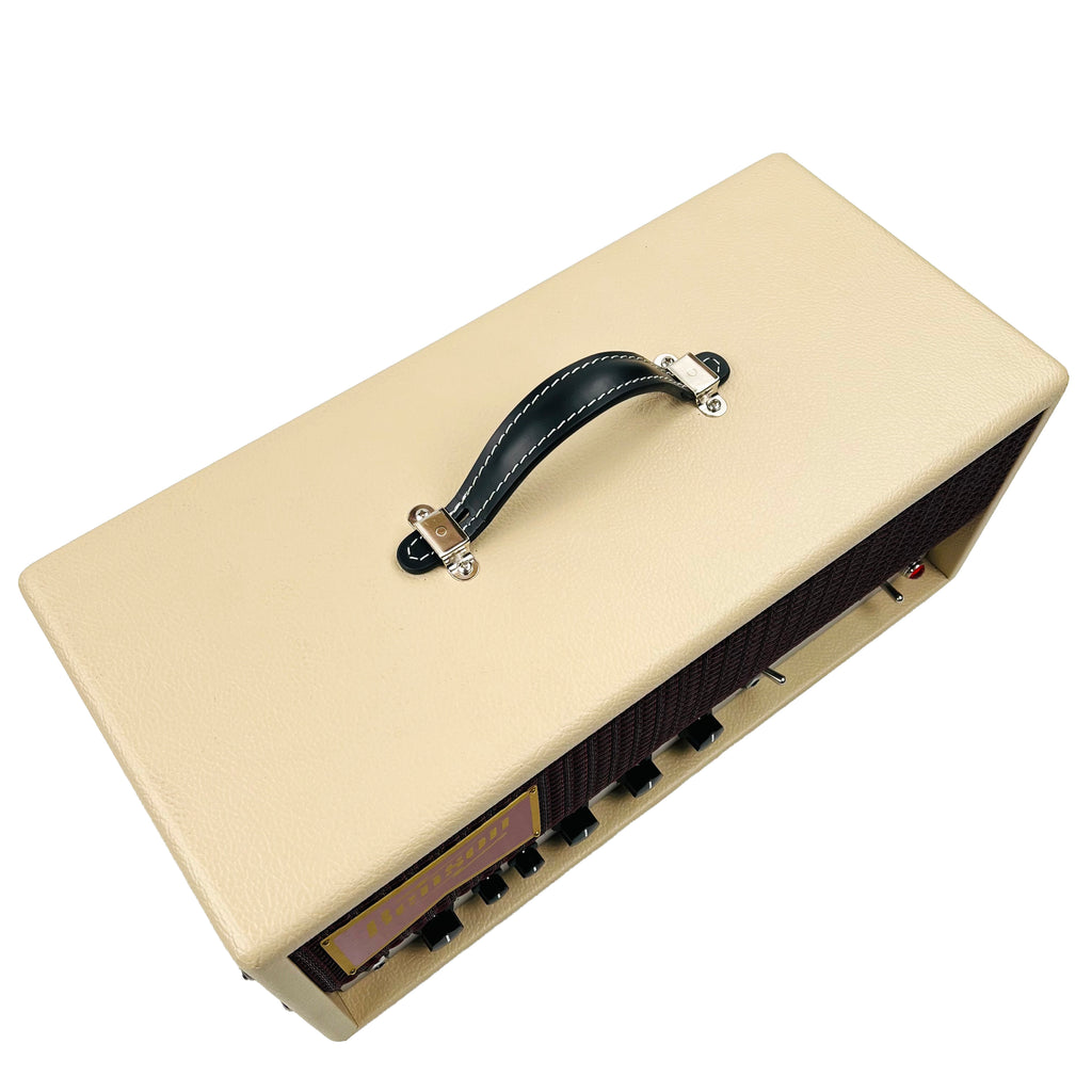 Benson Tall Bird Plus Tube Driven Spring Reverb & Optical Tremolo - Blonde with Purple Grille - 4