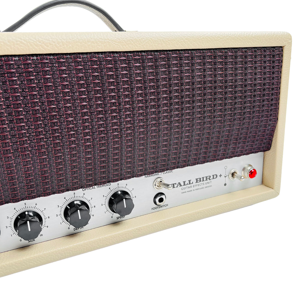 Benson Tall Bird Plus Tube Driven Spring Reverb & Optical Tremolo - Blonde with Purple Grille - 7