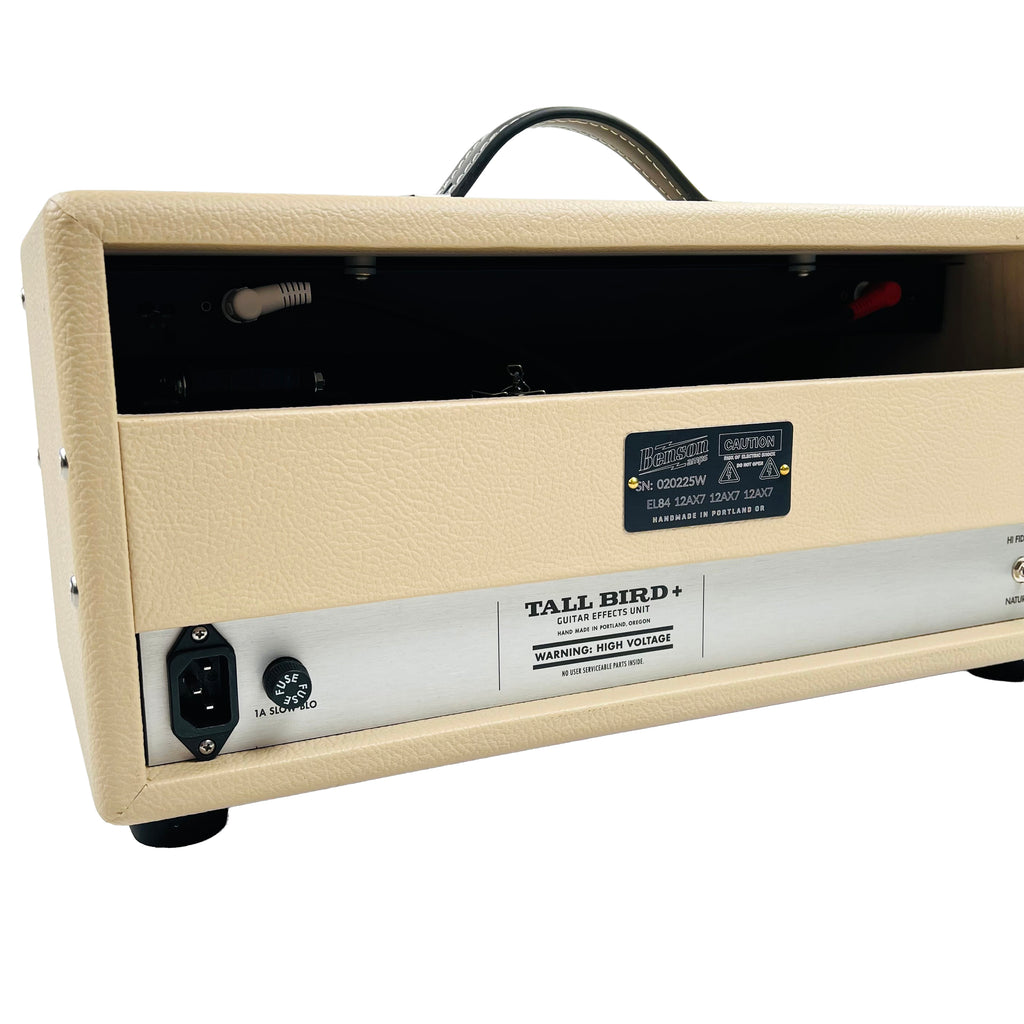 Benson Tall Bird Plus Tube Driven Spring Reverb & Optical Tremolo - Blonde with Purple Grille - 9