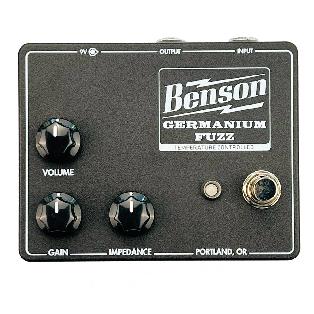 Benson Amps Germanium Fuzz Guitar Effects Pedal - Black - 1