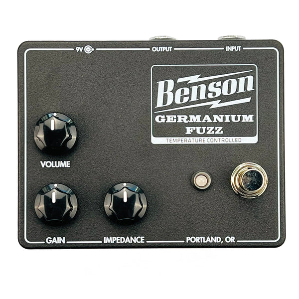 Benson Amps Germanium Fuzz Guitar Effects Pedal - Black - 1