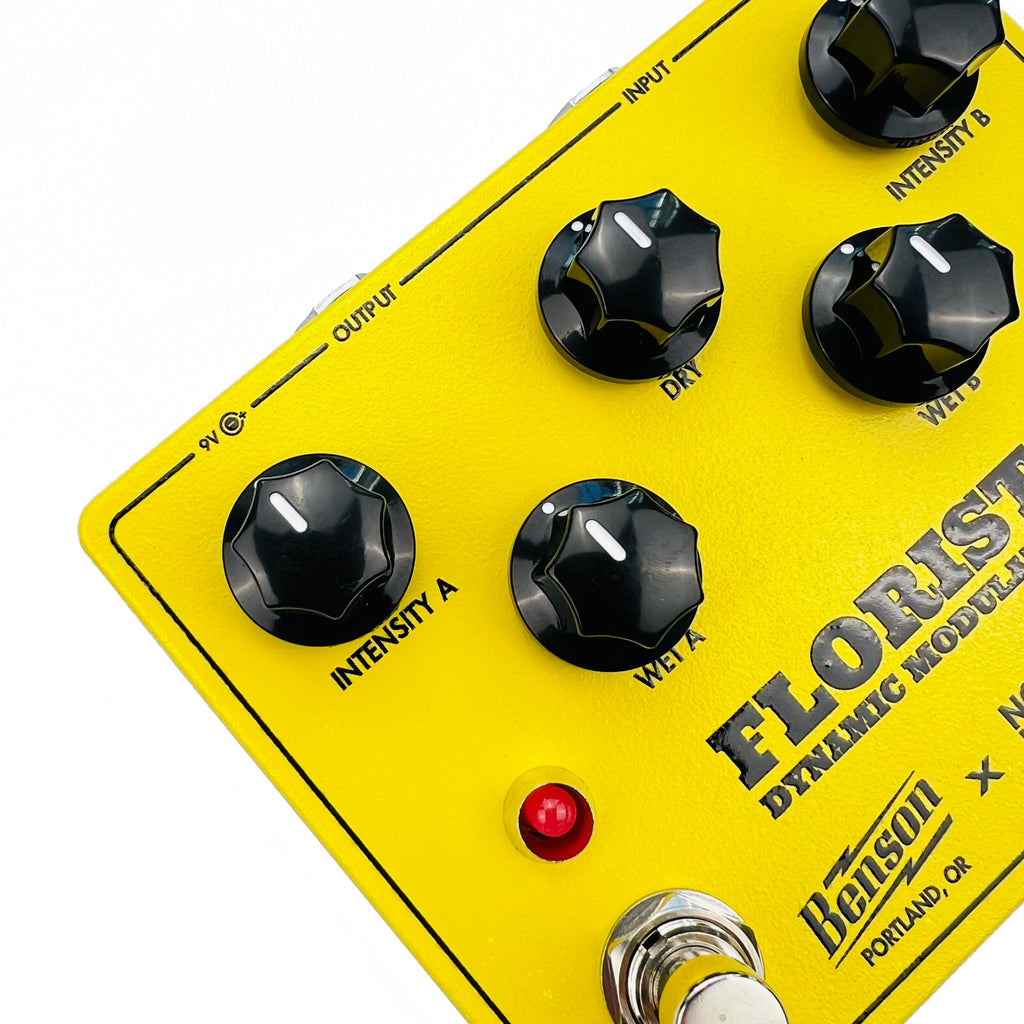 Benson Amps / Non-Human Audio Florist Dynamic Modulator Yellow Delay Chorus Guitar Effects Pedal - 2