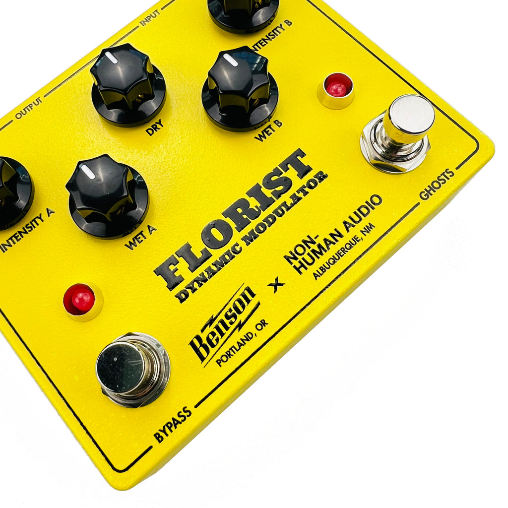 Benson Amps / Non-Human Audio Florist Dynamic Modulator Yellow Delay Chorus Guitar Effects Pedal - 4