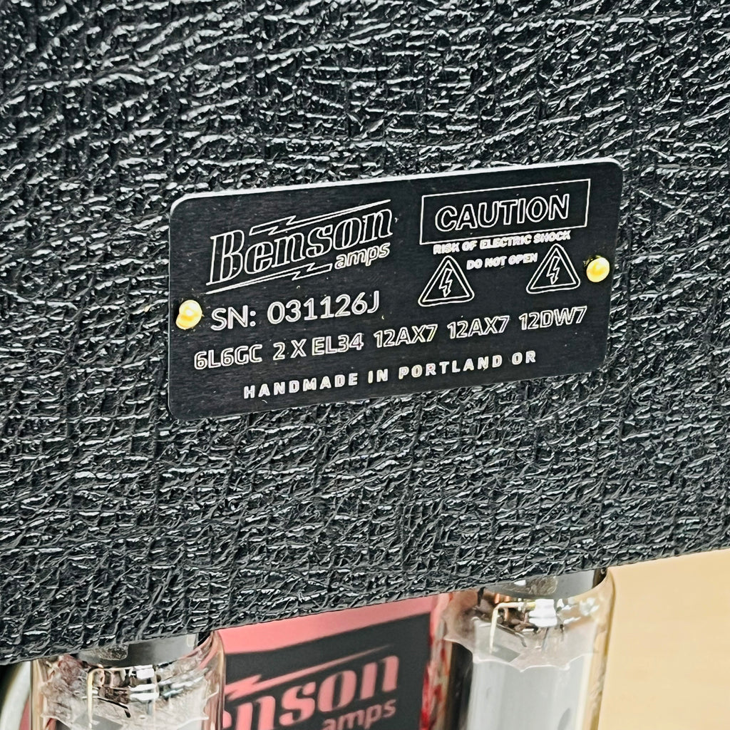 Benson Bellringer 1x12" Combo Amplifier - Black / Wheat - 10