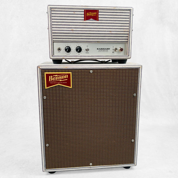 Benson Earhart Head & 1x12" Cabinet Guitar Amplifier Stack 2018 - Stripes & Oxblood - 1