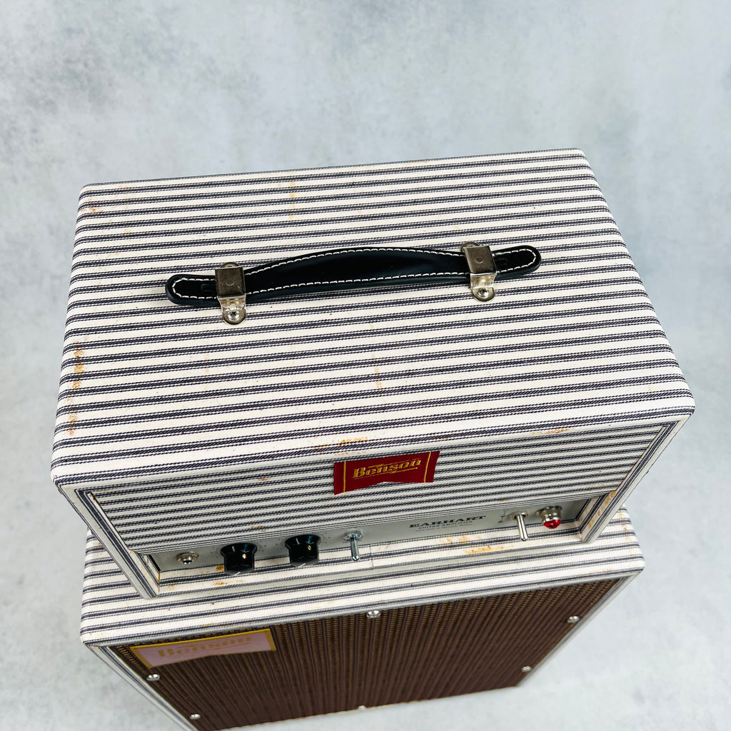 Benson Earhart Head & 1x12" Cabinet Guitar Amplifier Stack 2018 - Stripes & Oxblood - 5