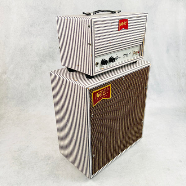 Benson Earhart Head & 1x12" Cabinet Guitar Amplifier Stack 2018 - Stripes & Oxblood - 7