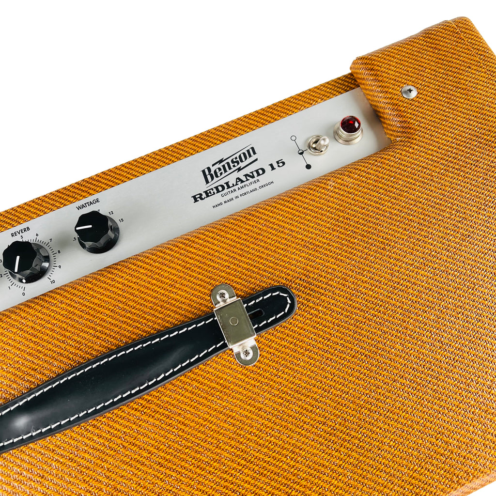 Benson Redland 15 1x12" Combo Amplifier - Aged Tweed & Oxblood - 4