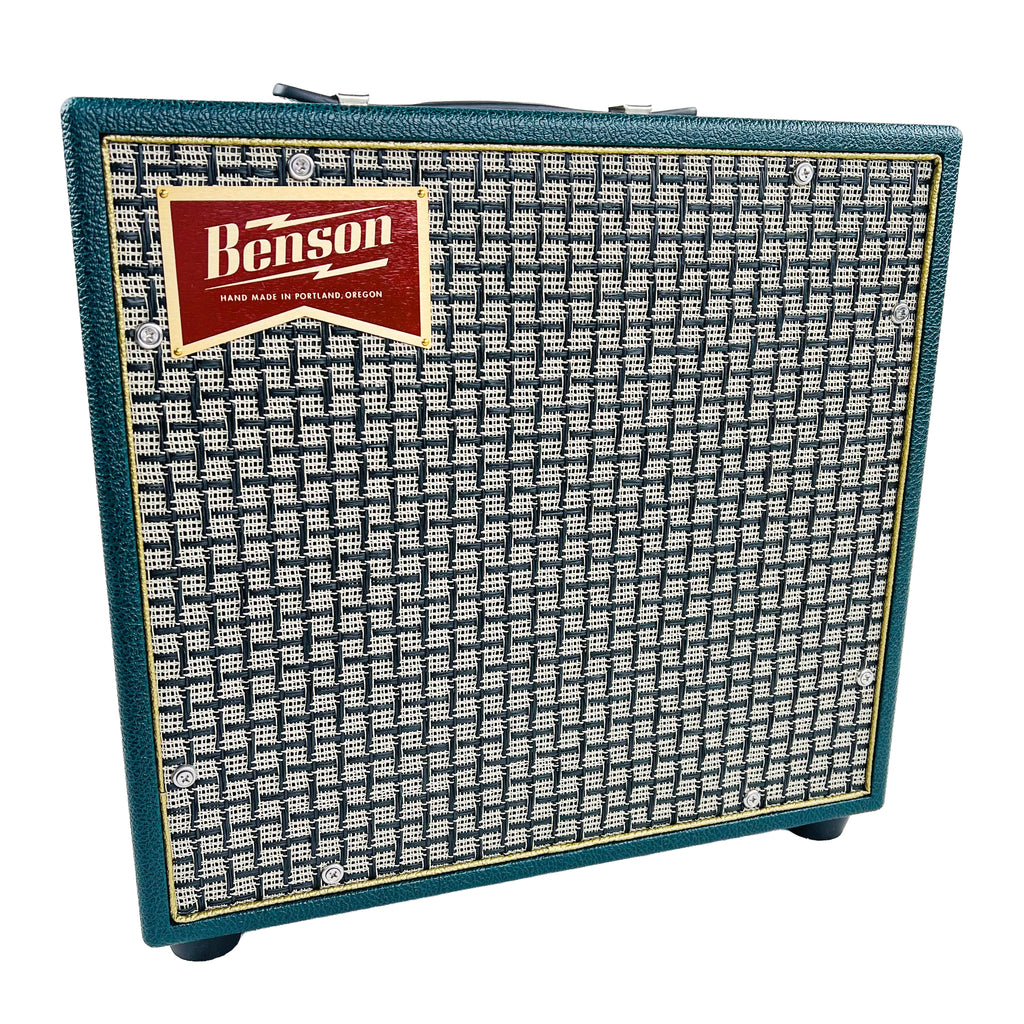Benson Vinny Reverb 1x10" Combo Amplifier 2026 - Green Tolex & Check Grill - 1
