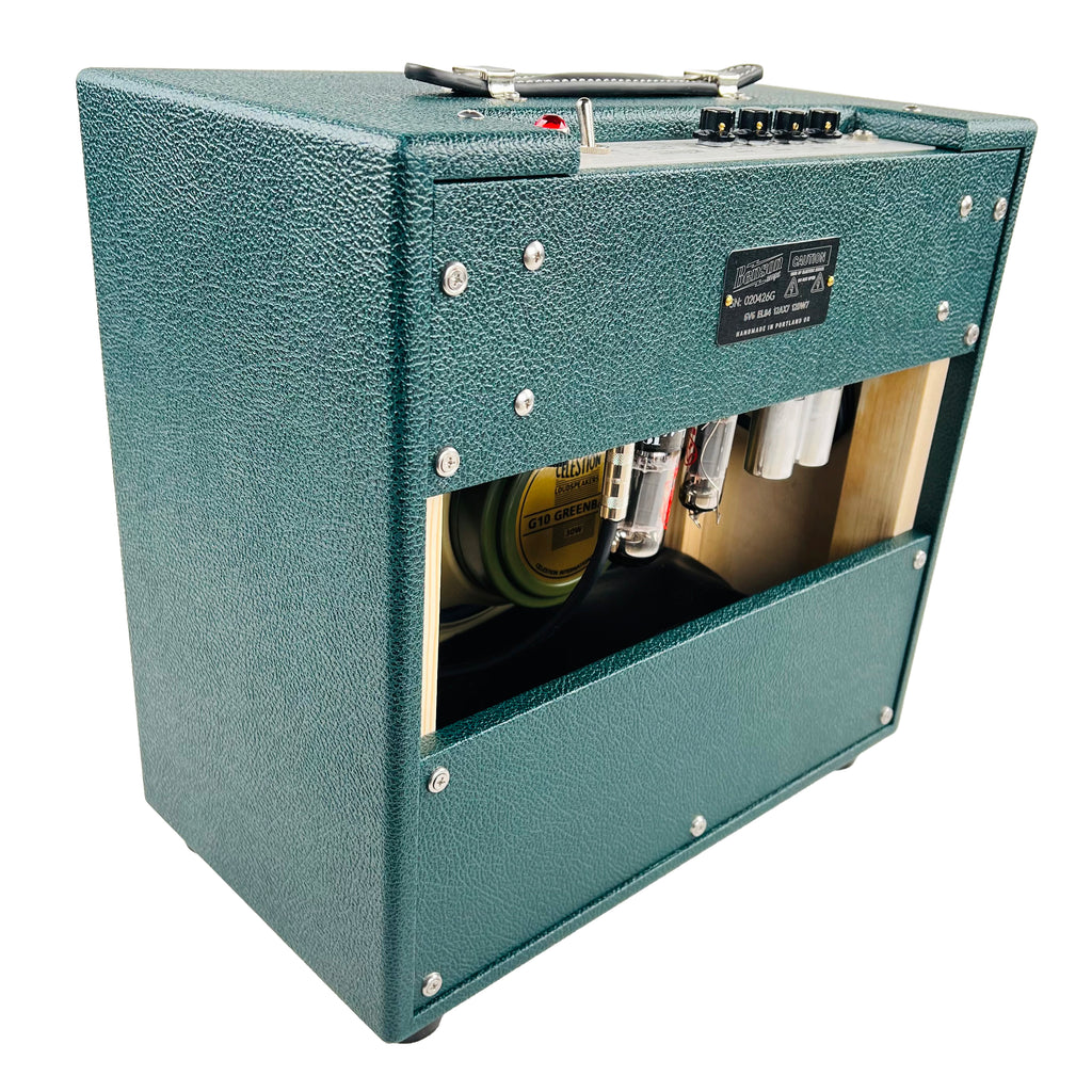 Benson Vinny Reverb 1x10" Combo Amplifier 2026 - Green Tolex & Check Grill - 4